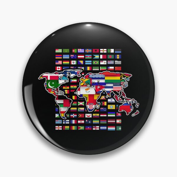Item preview, World Map Travel International Cartography Traveller World Flags designed and sold by bestshirtdesign.