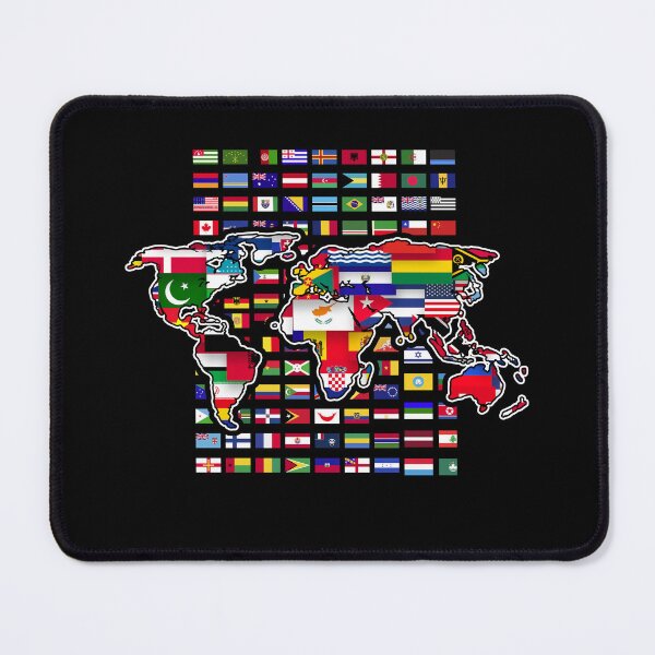 Item preview, World Map Travel International Cartography Traveller World Flags designed and sold by bestshirtdesign.