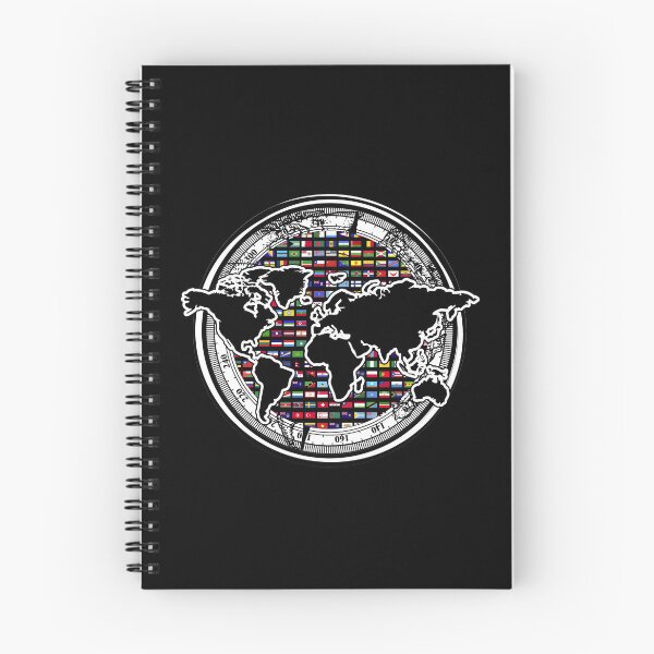 Item preview, World Map International Traveller Compass Cartography World Flags designed and sold by bestshirtdesign.