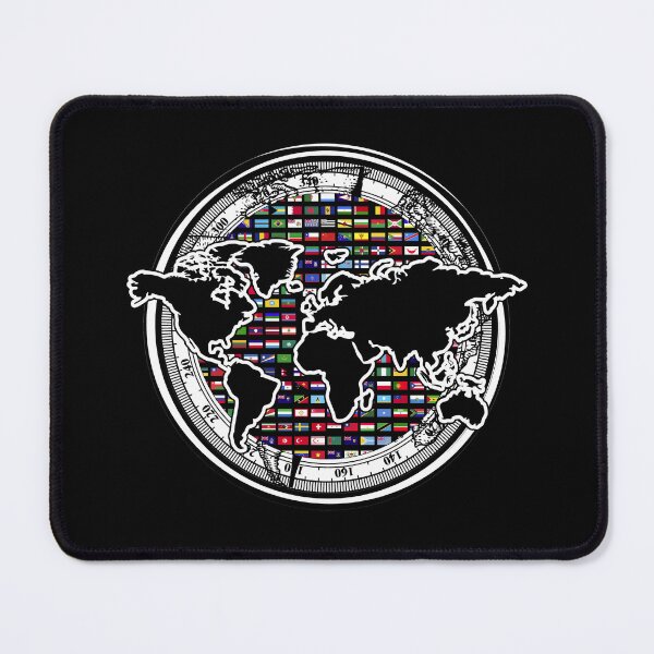 Item preview, World Map International Traveller Compass Cartography World Flags designed and sold by bestshirtdesign.