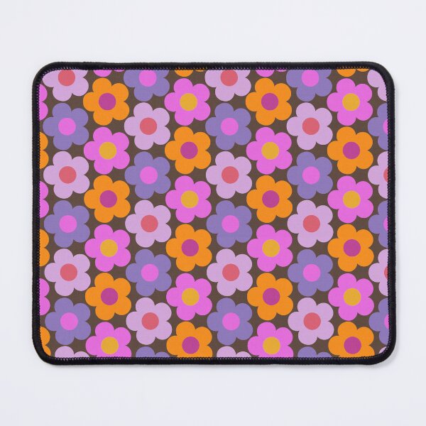 Item preview, 60s 70s purple floral blossoming pattern designed and sold by Yasminespace.