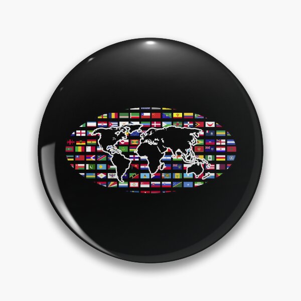Item preview, Traveller World Map Travel International World Flags designed and sold by bestshirtdesign.