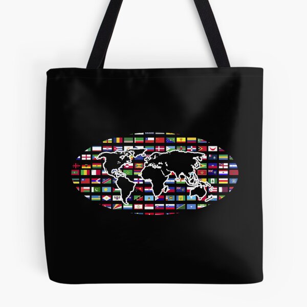 Item preview, Traveller World Map Travel International World Flags designed and sold by bestshirtdesign.