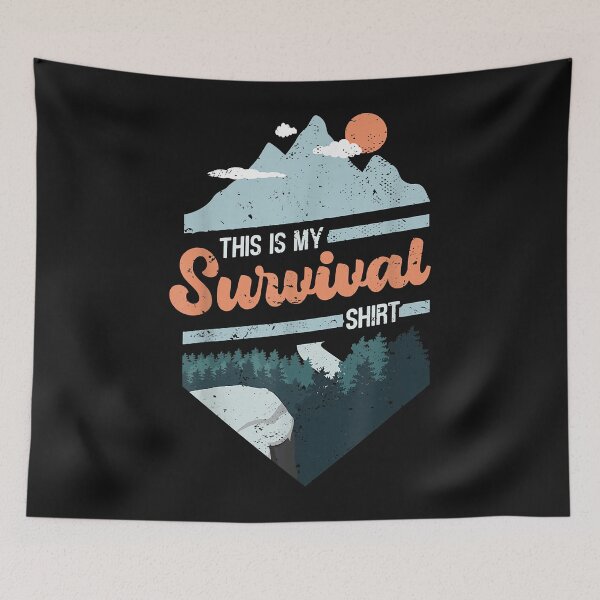 Item preview, This Is My Survival Shirt Bushcraft Camping Hiking  designed and sold by ABBYHENDR.