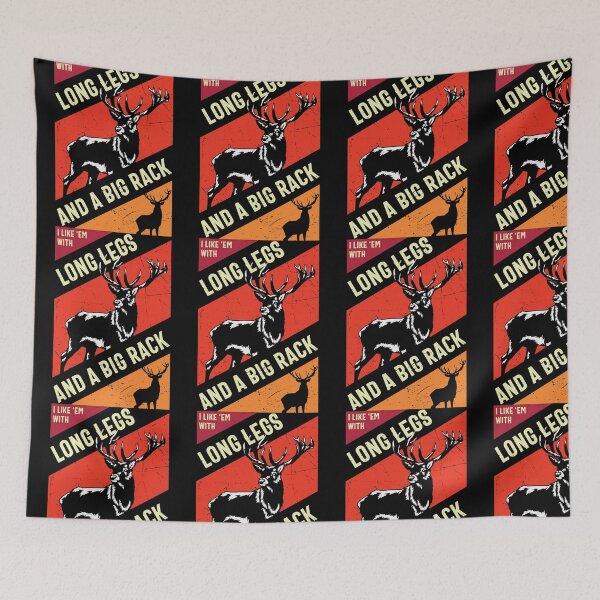 Item preview, Live Free And Hunt Hard - Big Racks Matter - Funny Deer Buck Hunting designed and sold by ExploreTheStore.