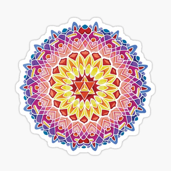 Crown chakra mandala Sticker
