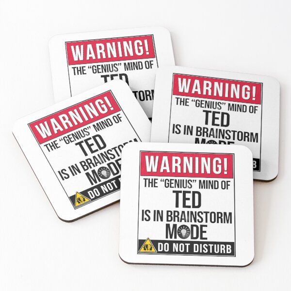 Artikelvorschau, Ted Name - Warnung: Teds genialer Verstand ist im Brainstorming-Modus entworfen und verkauft von Mohammed99k.