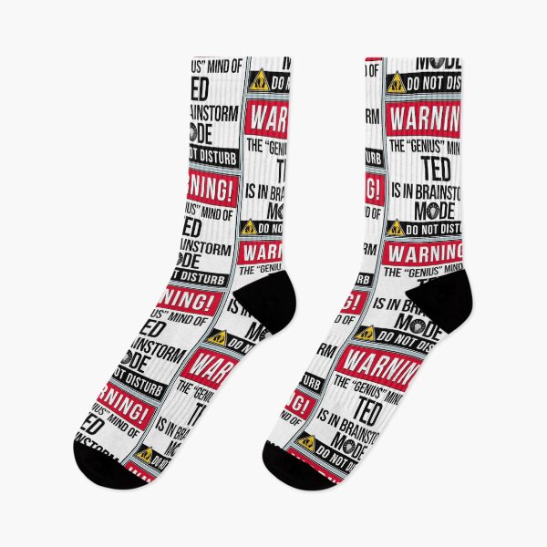 Item preview, Ted Name -  Warning The Genius Mind Of Ted Is In Brainstorm Mode   designed and sold by Mohammed99k.