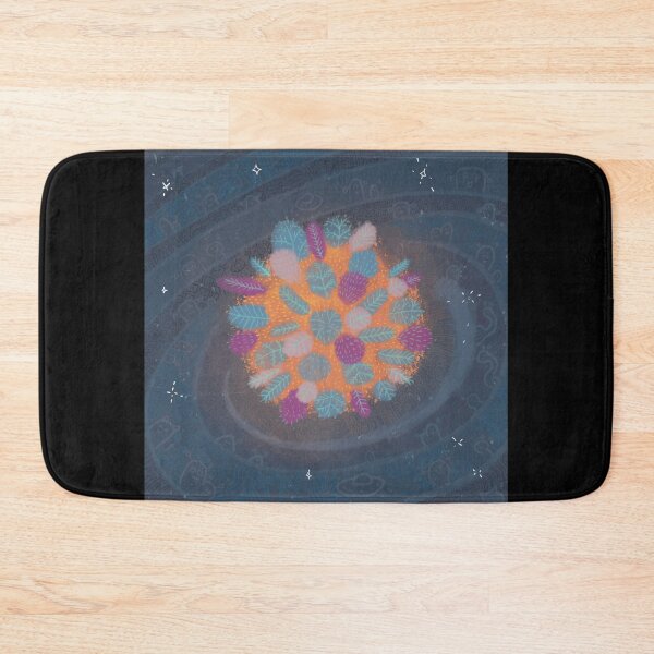 Item preview, Modern illustration of an alien planet with a forest and adorable ethnic pattern designed and sold by The Nerd Gift Source.