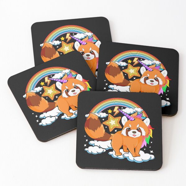 Item preview, Red Panda Cute Red Pandacorn Magical Animal Fantasy Unicorn designed and sold by bestshirtdesign.