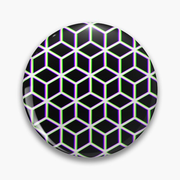 Item preview, Chromatic Aberration Isometric Cube Pattern designed and sold by Saanis.