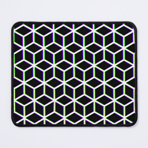 Item preview, Chromatic Aberration Isometric Cube Pattern designed and sold by Saanis.