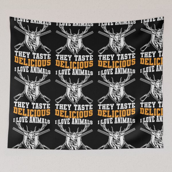 Item preview, Live Free And Hunt Hard - Big Racks Matter - Funny Deer Buck Hunting designed and sold by ExploreTheStore.