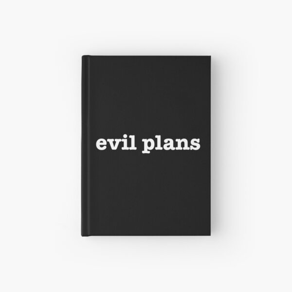 Item preview, Evil Plans Notebook designed and sold by PheePhi.