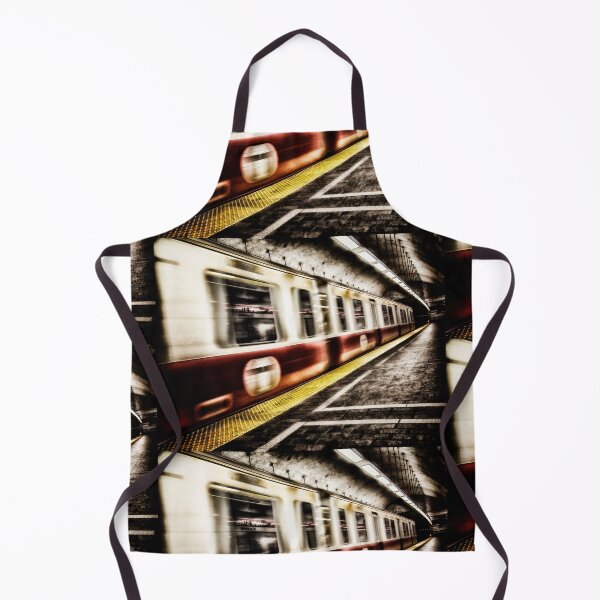 Item preview, Train Departing Creating Motion Blur on Redline MBTA Park Street Station Boston designed and sold by Stephen Orsillo.