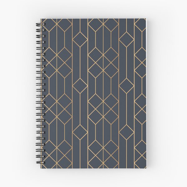 Item preview, Navy Blue Gold Modern Geometric Pattern  designed and sold by Vic Torys ☆.