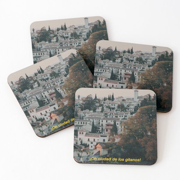 Item preview, [Spanish] Granada Sunset City Landscape - Lorca Gitanos Poema designed and sold by Sitorus Sun.