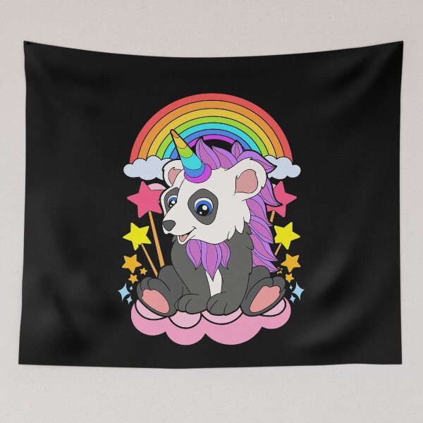 Item preview, Asian Animal Panda Cute Pandacorn Fantasy Unicorn designed and sold by bestshirtdesign.