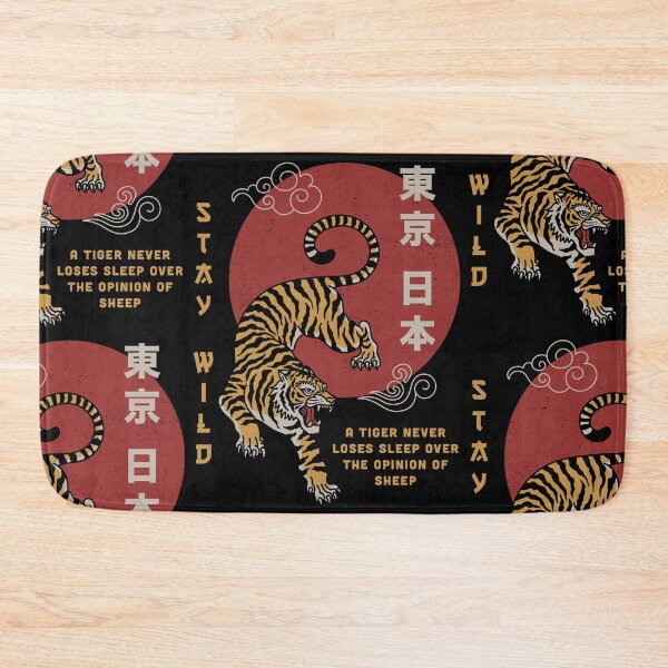 Item preview, Tiger with Stay Wild Slogan designed and sold by Ermedas Studio.