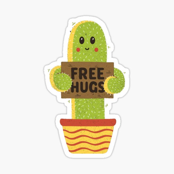 Item preview, Free Hugs Cactus designed and sold by Sretensshop.