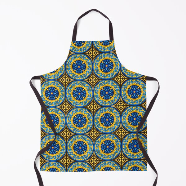 Item preview, Blue ad Yellow Moroccan Art Tiled Pattern designed and sold by AppareIIndustry.