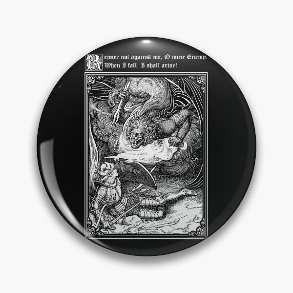 Item preview, Rejoice Not Against Me, Vintage Christian Allegory Illustration,Pilgrim's Progress designed and sold by Proverbial Wisdom Design.