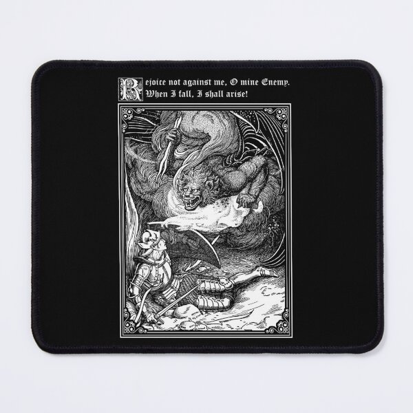 Item preview, Rejoice Not Against Me, Vintage Christian Allegory Illustration,Pilgrim's Progress designed and sold by Proverbial Wisdom Design.