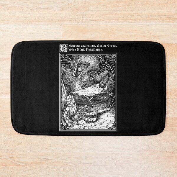 Item preview, Rejoice Not Against Me, Vintage Christian Allegory Illustration,Pilgrim's Progress designed and sold by Proverbial Wisdom Design.