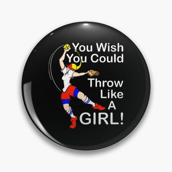 Item preview, Softball Fastpitch Fanatics THROW LIKE A GIRL gift  designed and sold by SamanthaSi7801.