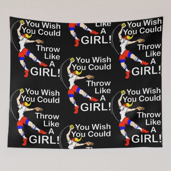 Item preview, Softball Fastpitch Fanatics THROW LIKE A GIRL gift  designed and sold by SamanthaSi7801.
