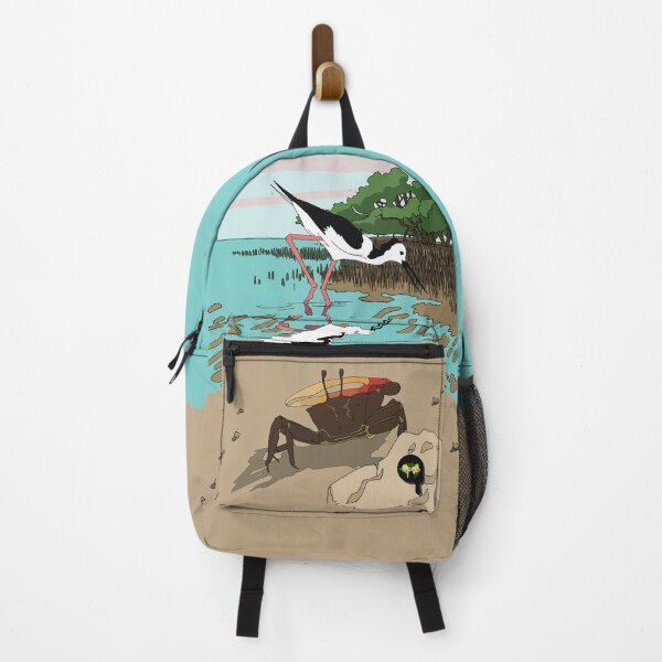 Item preview, Fiddler Crab and Black Winged Stilt Art - Foreshore Critters by Modconned designed and sold by Modconned.
