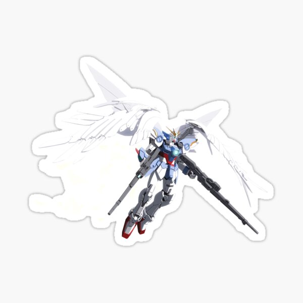 "wing gundam" Sticker by nventz Redbubble