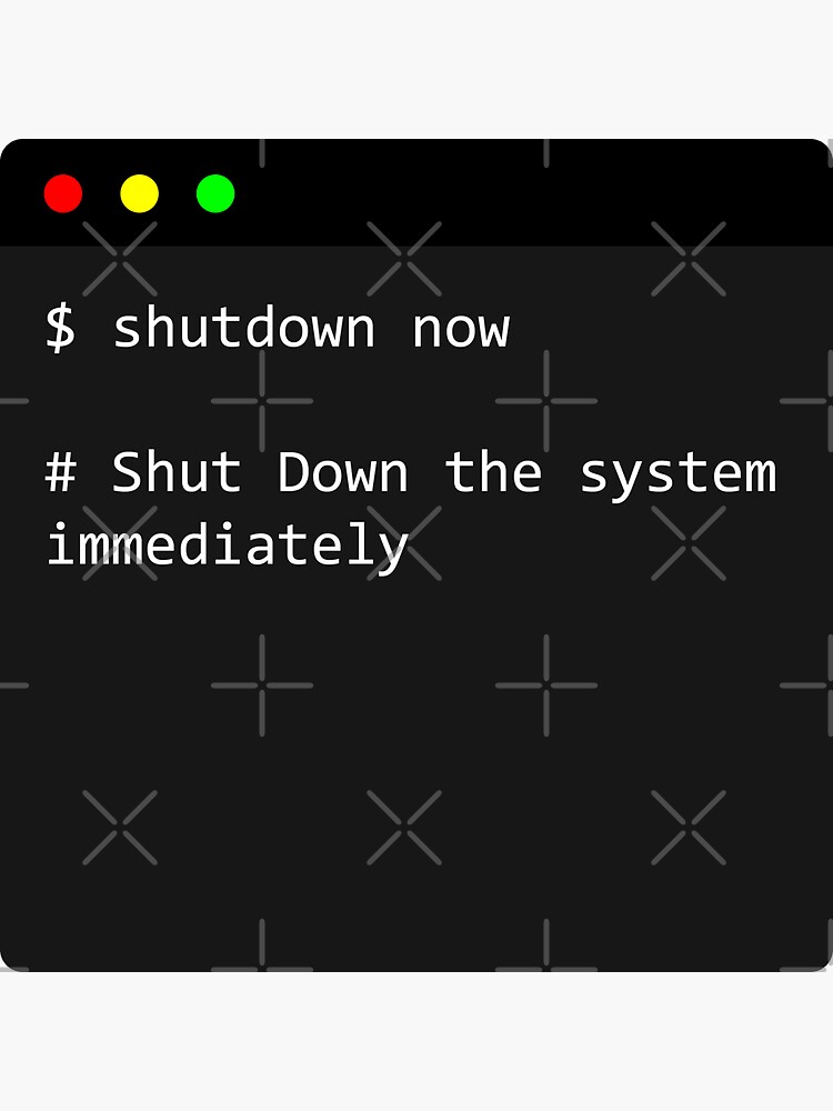 "linux command shutdown now what does shutdown now do in terminal