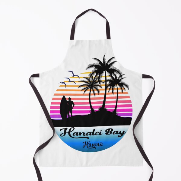 Item preview, Hanalei Bay Hawaii Seaside Retro Sunset designed and sold by mountainadora.