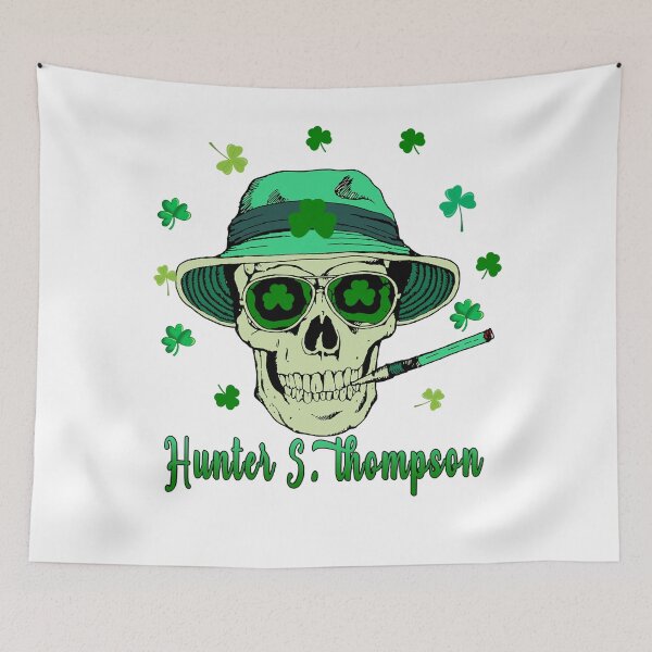 Item preview, St Patrick Skull Smoking Hunter S Art Thompson Sling Gift designed and sold by KingsleyRyan.