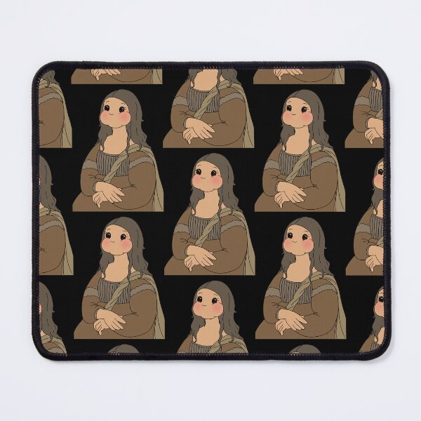 Item preview, The Mona Lisa Simple Cute Kawaii  Doodle Painting designed and sold by Annisa Yuwanda.