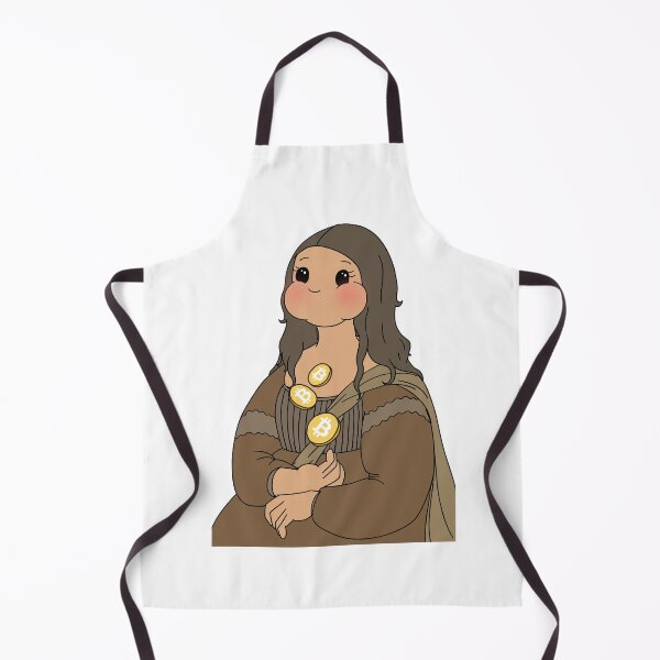 Item preview, The Mona Lisa Simple Cute Kawaii Doodle Painting Crypto Bitcoin designed and sold by Annisa Yuwanda.