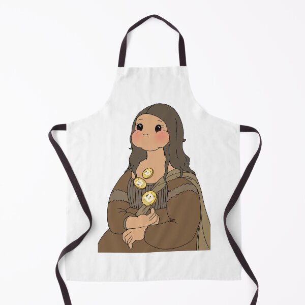 Item preview, The Mona Lisa Simple Cute Kawaii Doodle Painting Crypto Doge Coin designed and sold by Annisa Yuwanda.
