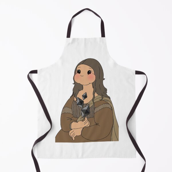 Item preview, The Mona Lisa Simple Cute Kawaii Doodle Painting Crypto Ethereum designed and sold by Annisa Yuwanda.