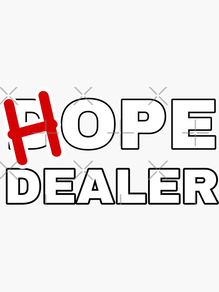 "Hope Dealer Neighborhood Gift idea Vintage Retro Sunset Motivational