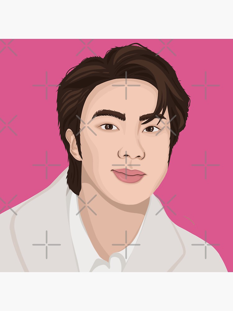 "Jin Festa" Sticker by cescreates Redbubble