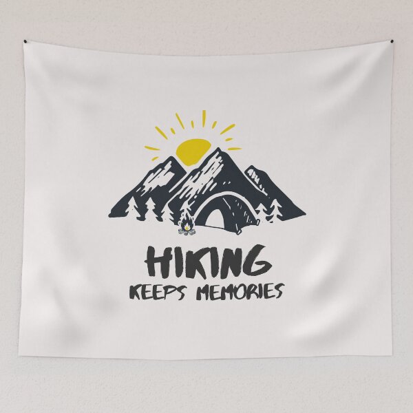 Item preview, Retro Hiking Keeps Memories Art Designs designed and sold by Manilyn0907.