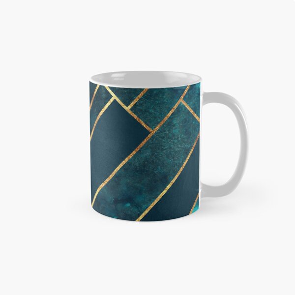 Item preview, Deep Teal Gold Geometric  designed and sold by MA DESIGNS.