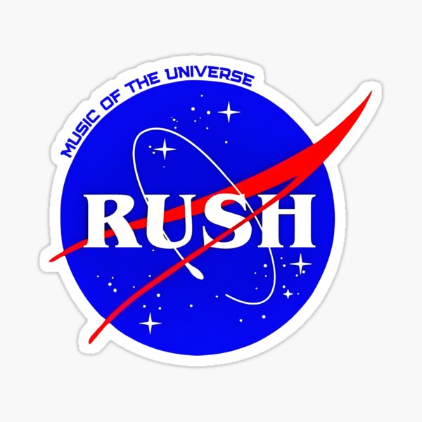 Rush Band (Nasa Logo Inspired) Sticker