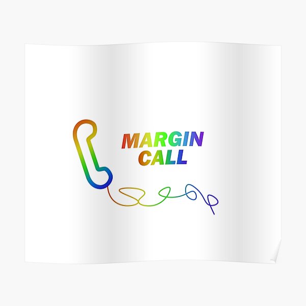 "Margin Call WSB Meme Sticker" Poster for Sale by surrile Redbubble