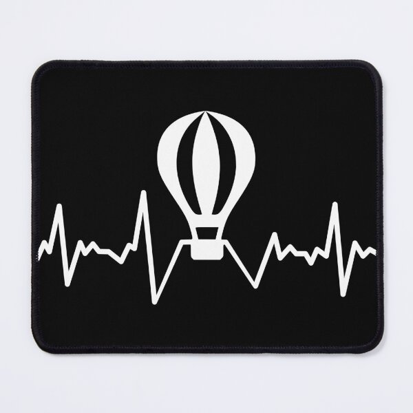 Item preview, I love hot air ballooning, hot air balloon heartbeat designed and sold by Happy Puppy Print On Demand.