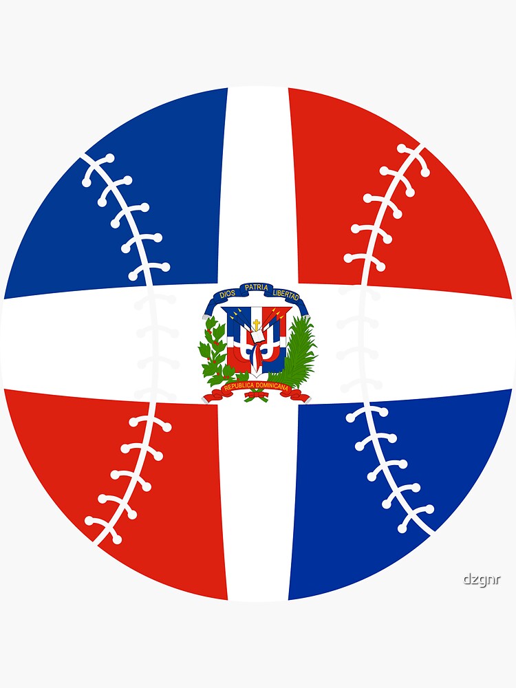 "Dominican Republic Baseball Flag" Sticker for Sale by dzgnr Redbubble