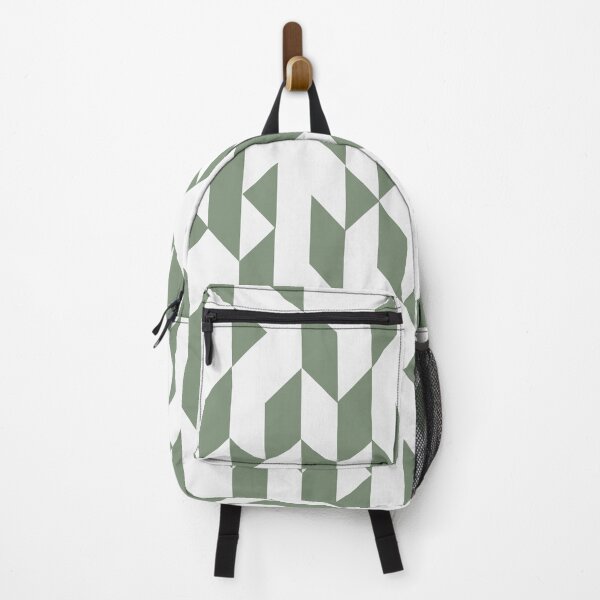 Item preview, Abstract Geometric Pattern Sage Green Aesthetics and White designed and sold by meggydesigns.