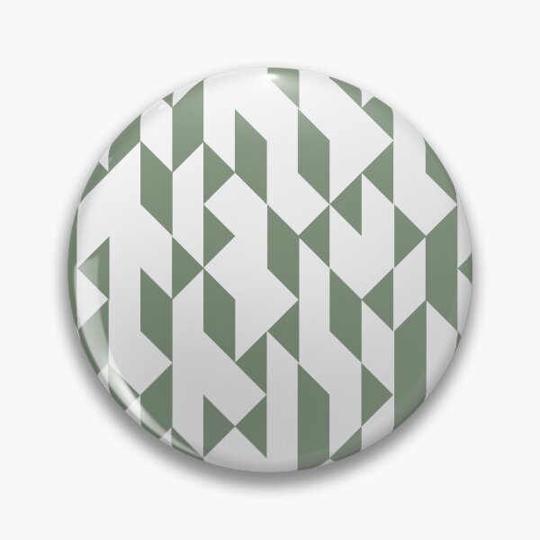 Item preview, Abstract Geometric Pattern Sage Green Aesthetics and White designed and sold by meggydesigns.