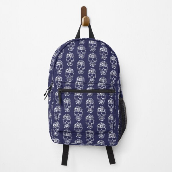 Item preview, Blue Decorative Skull designed and sold by thumbjoint.